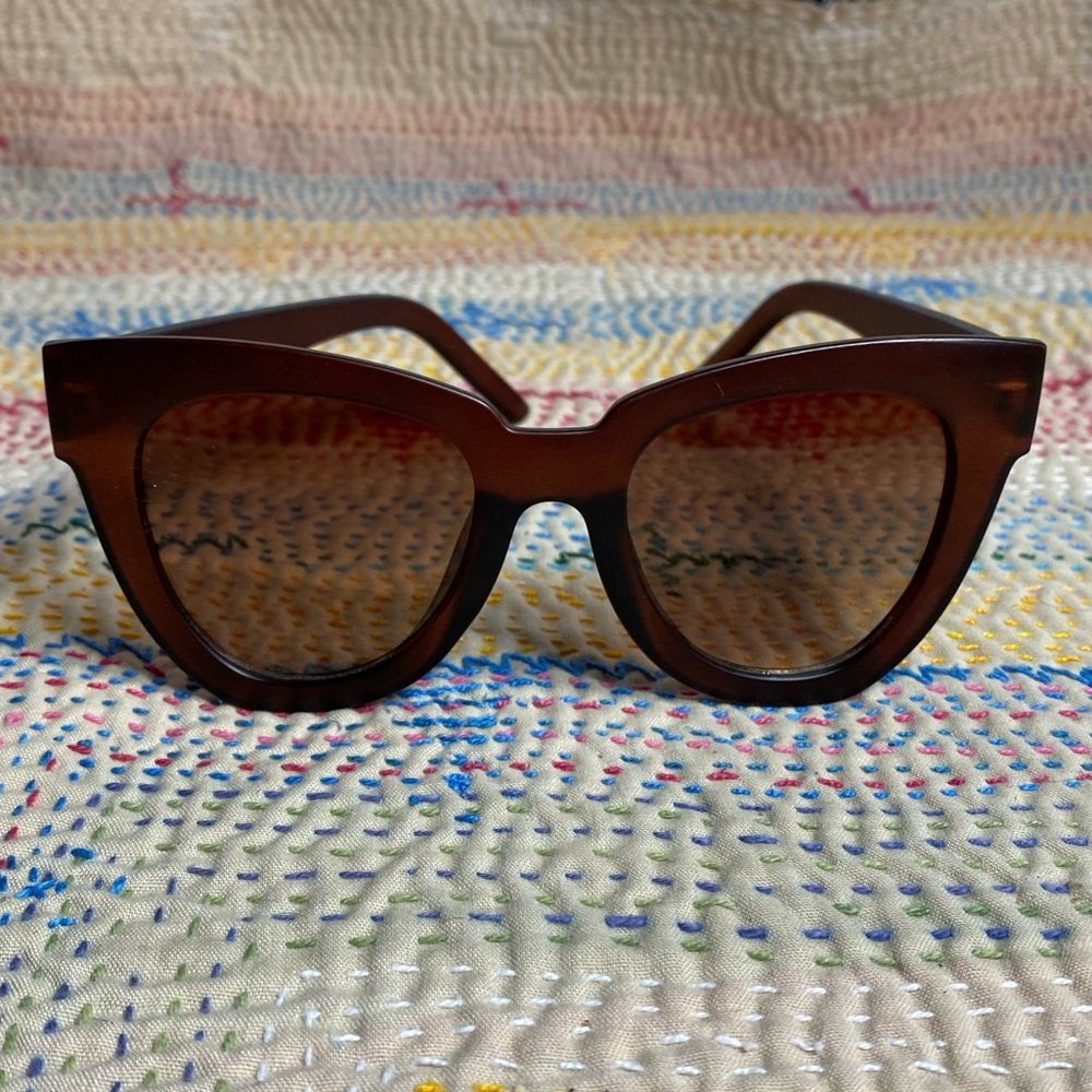 Brown Cat-Eye Sunglasses